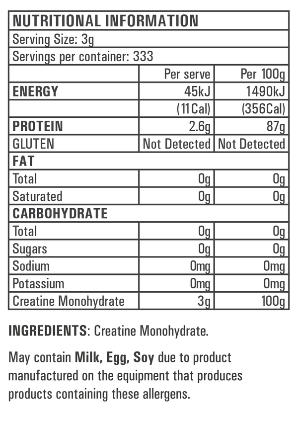 GEN-TEC NUTRITION 100% MICRONISED CREATINE MONOHYDRATE - Gen-Tec Nutrition