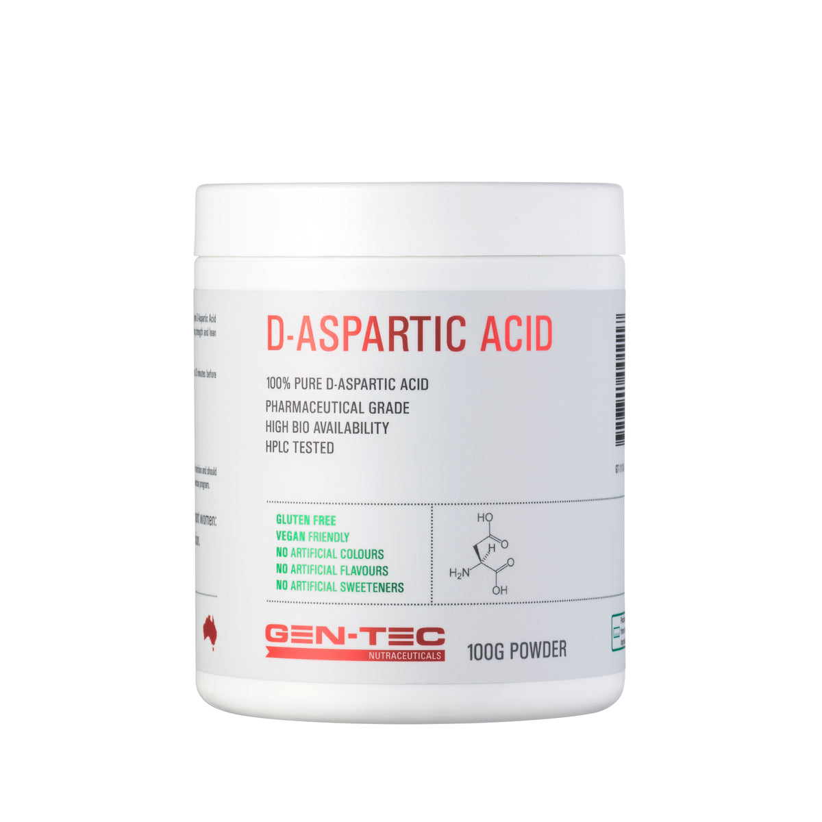 Pure D-Aspartic Acid (Vegan) 100g