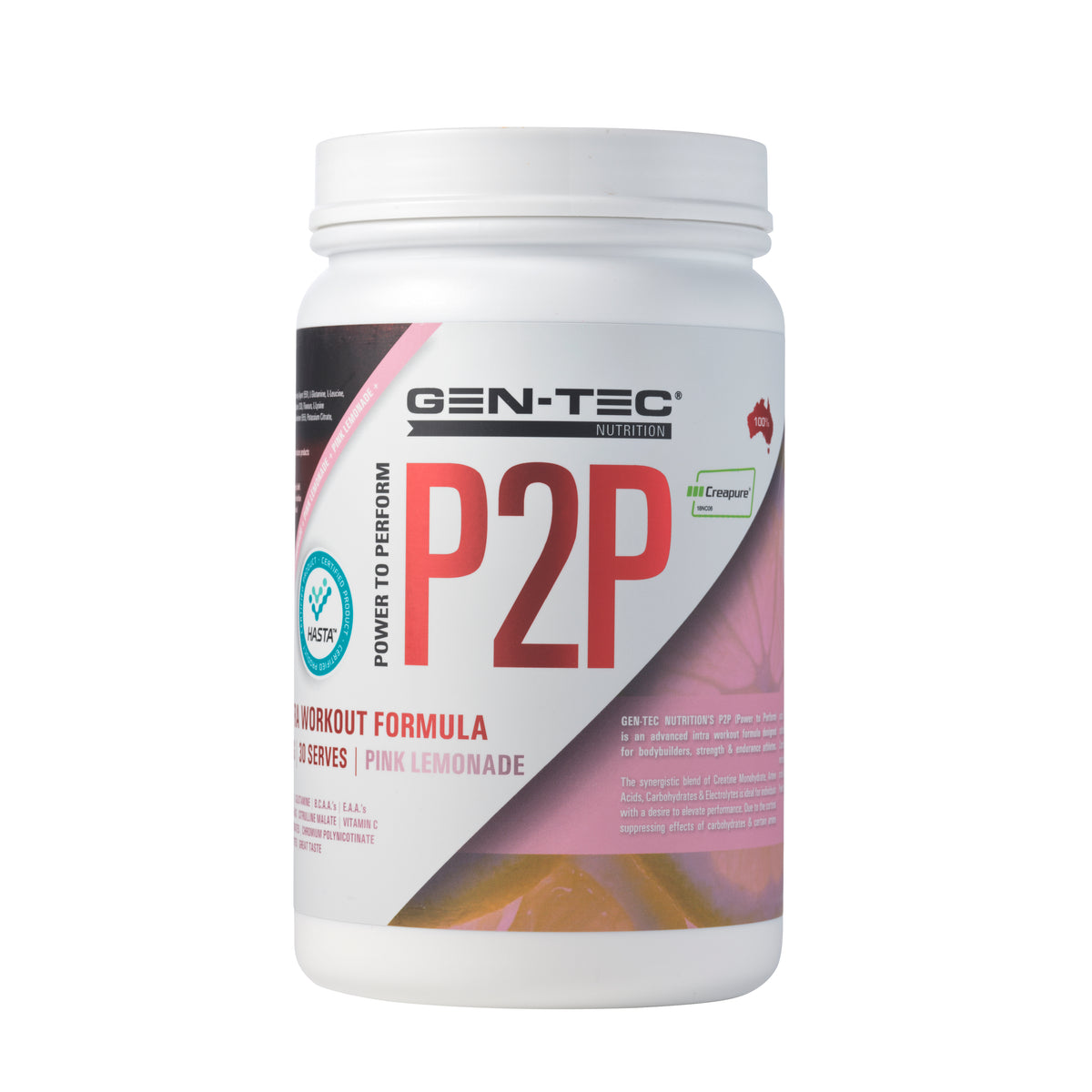 P2P Advanced Intra Workout Formula Pink Lemonade (Vegan) 900g
