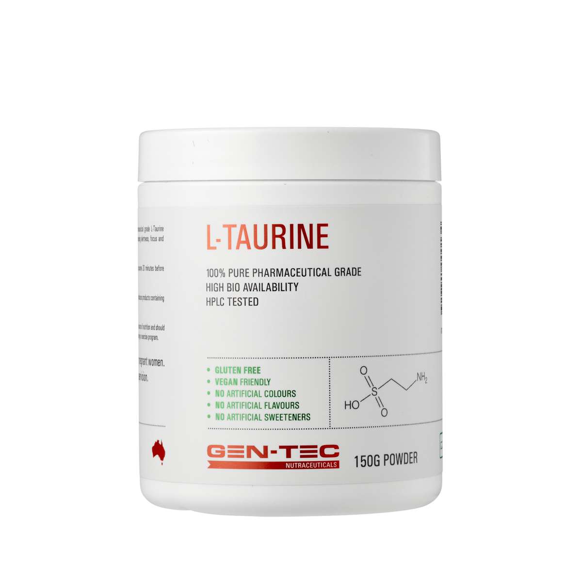 Pure L-Taurine (Vegan) 150g