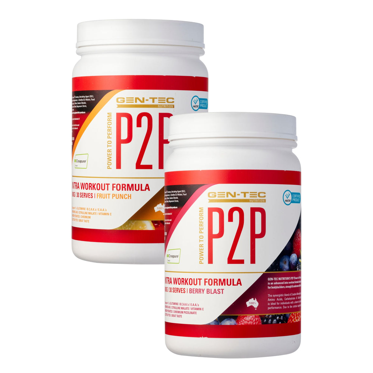 P2P Advanced Intra Workout Formula Twin Pack (Vegan)