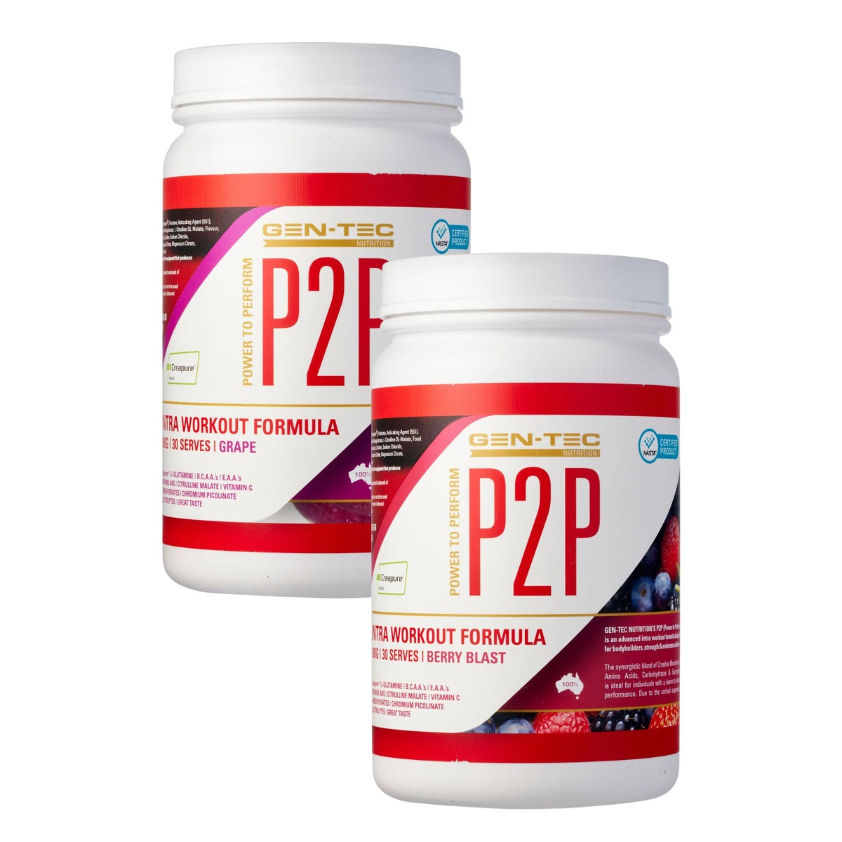 P2P Advanced Intra Workout Formula Twin Pack (Vegan)