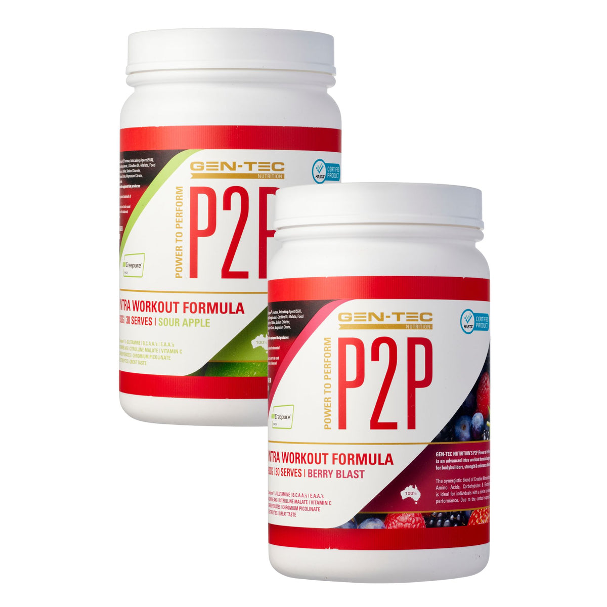 P2P Advanced Intra Workout Formula Twin Pack (Vegan)