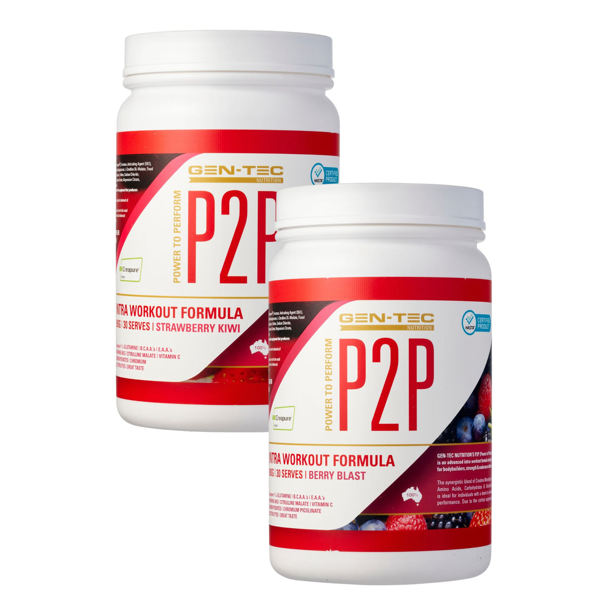 P2P Advanced Intra Workout Formula Twin Pack (Vegan)