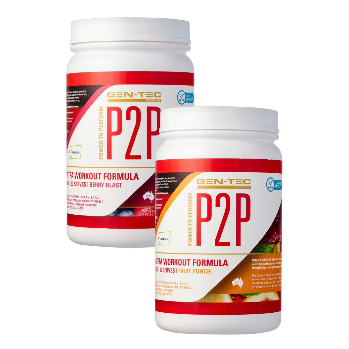 P2P Advanced Intra Workout Formula Twin Pack (Vegan)