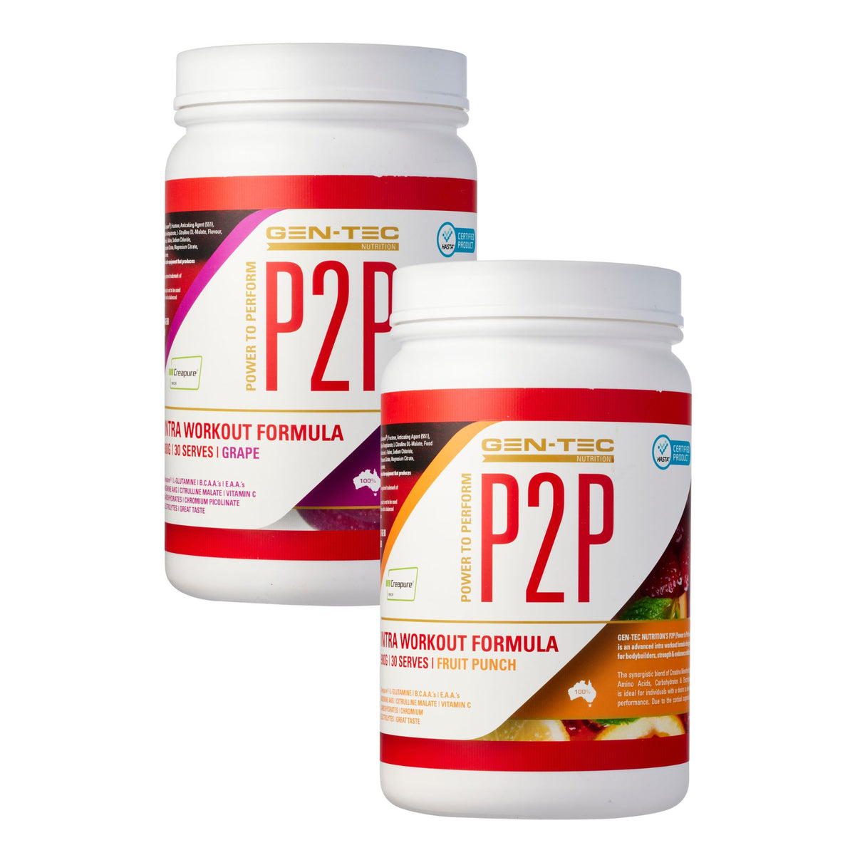 P2P Advanced Intra Workout Formula Twin Pack (Vegan)