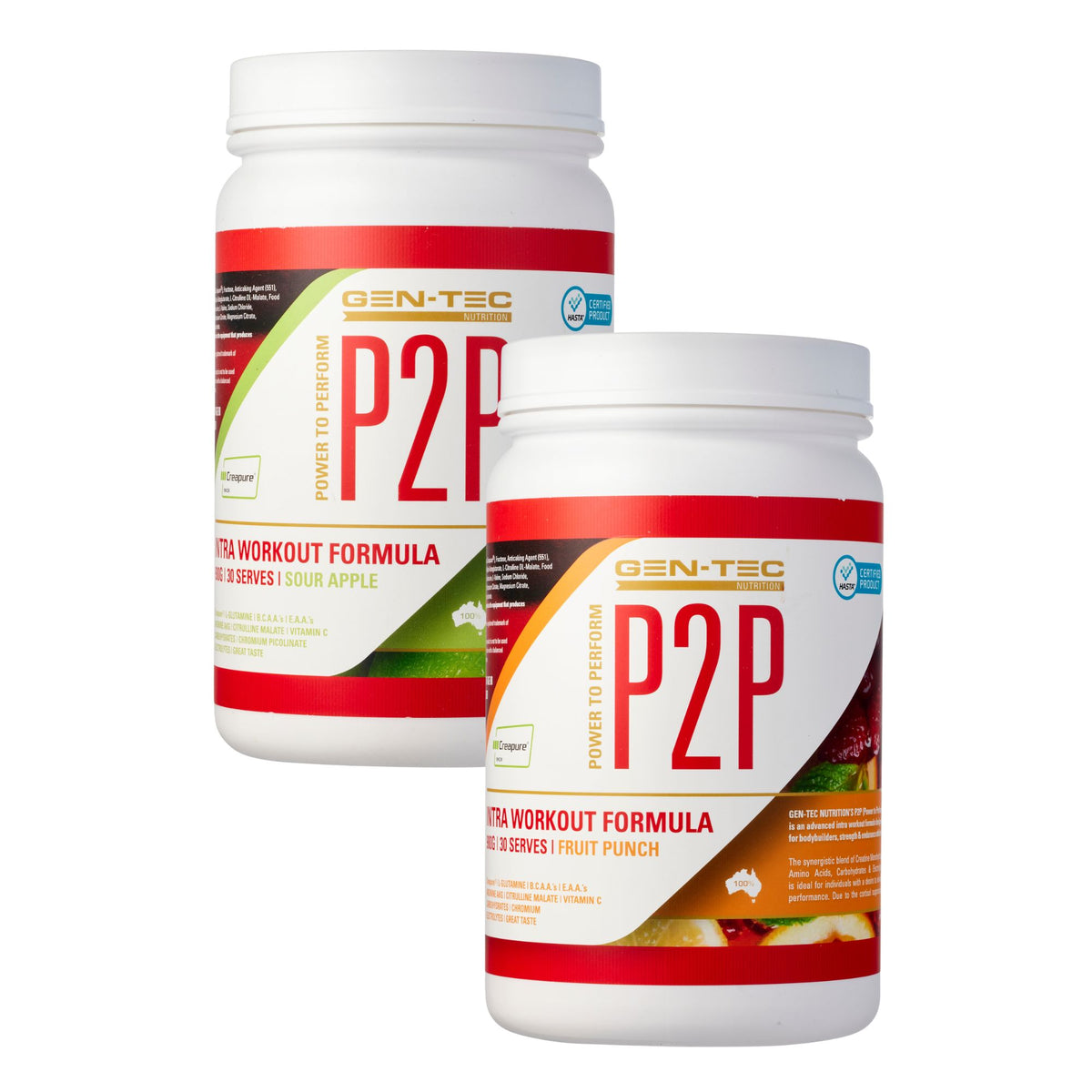 P2P Advanced Intra Workout Formula Twin Pack (Vegan)