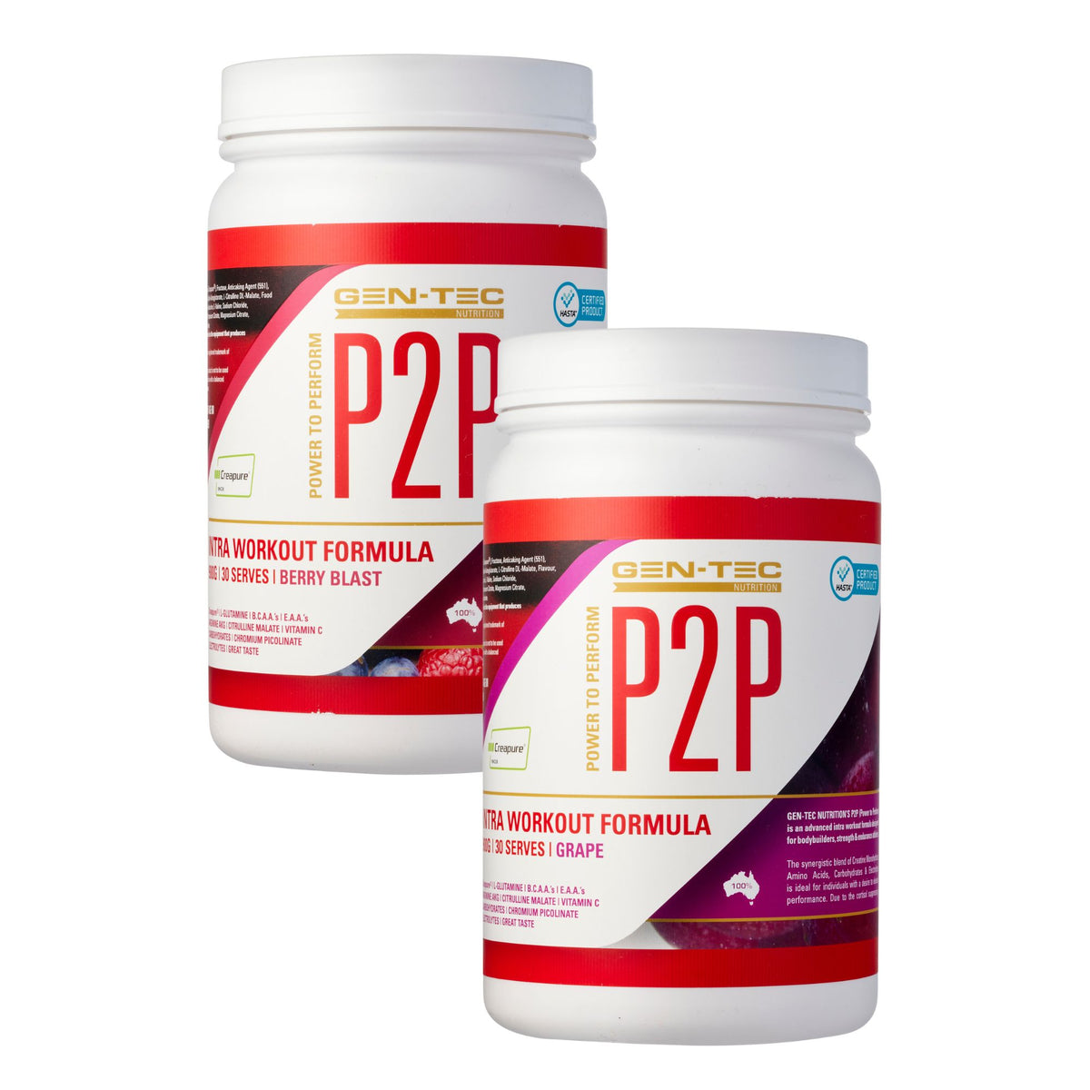 P2P Advanced Intra Workout Formula Twin Pack (Vegan)