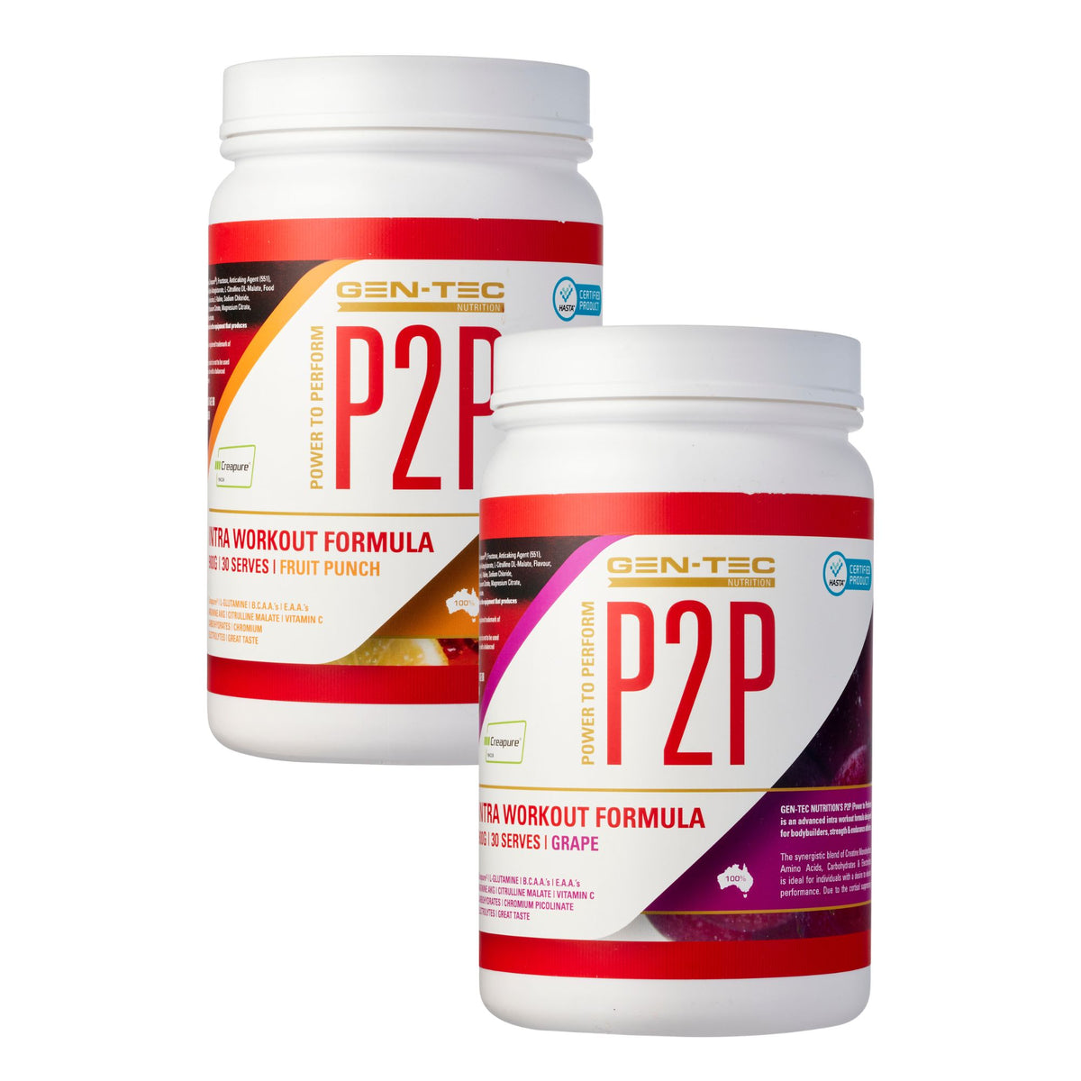 P2P Advanced Intra Workout Formula Twin Pack (Vegan)