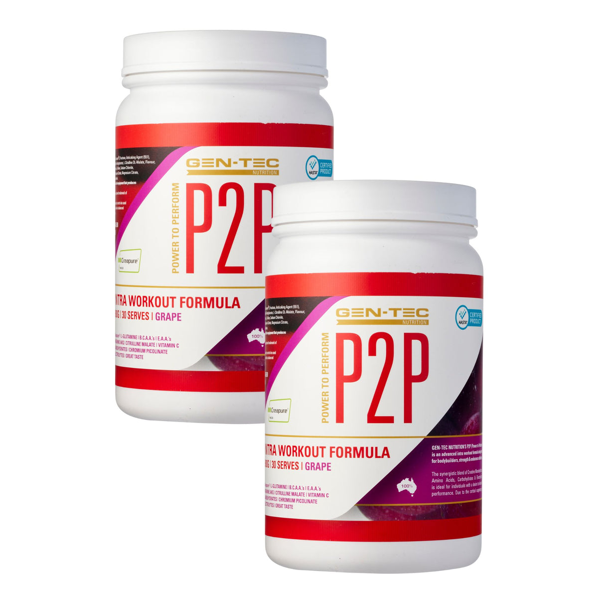 P2P Advanced Intra Workout Formula Twin Pack (Vegan)