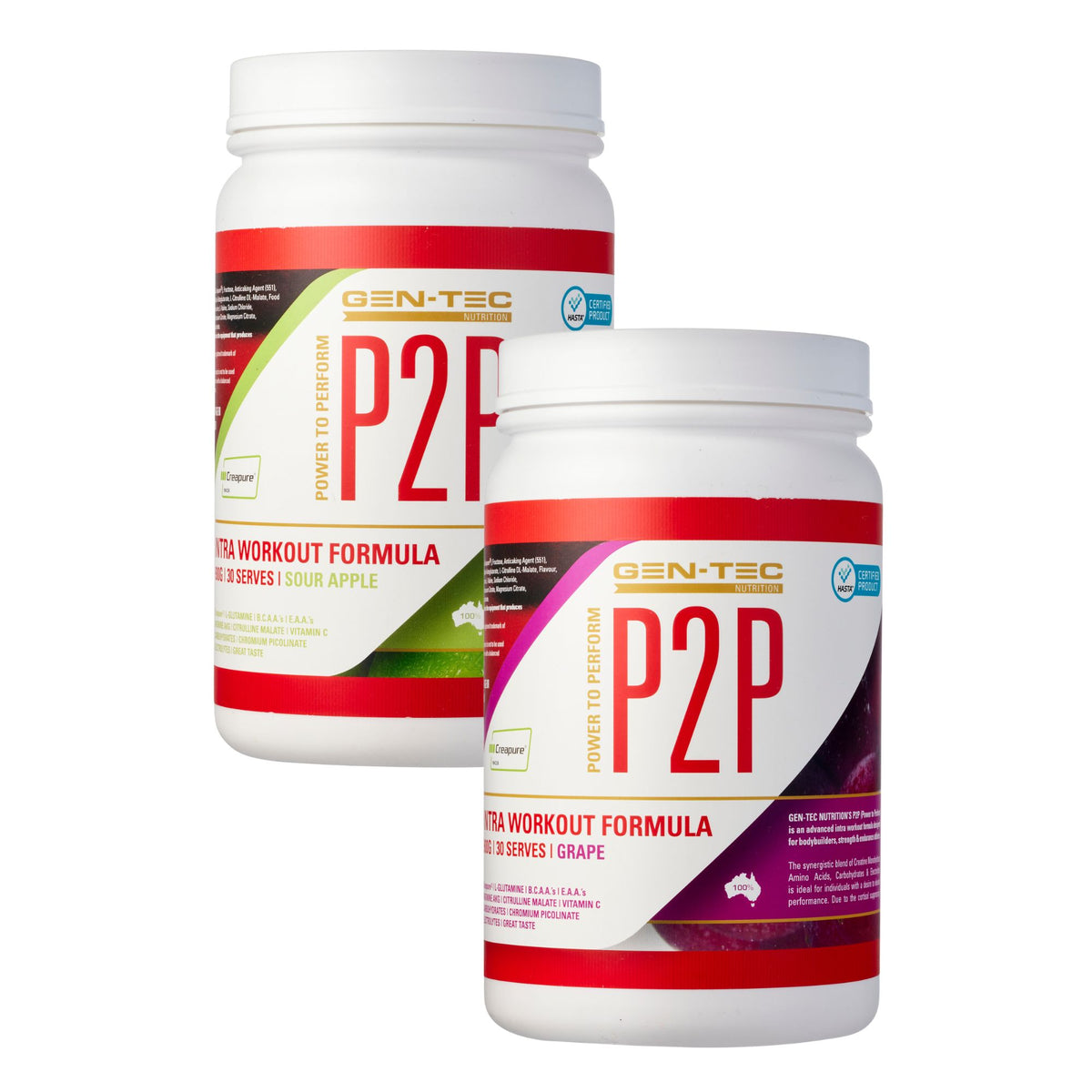 P2P Advanced Intra Workout Formula Twin Pack (Vegan)