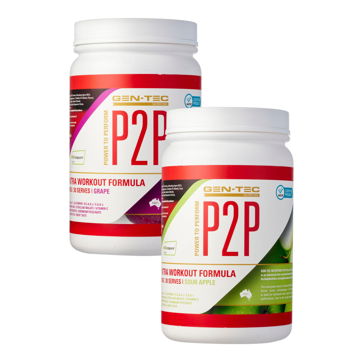 P2P Advanced Intra Workout Formula Twin Pack (Vegan)