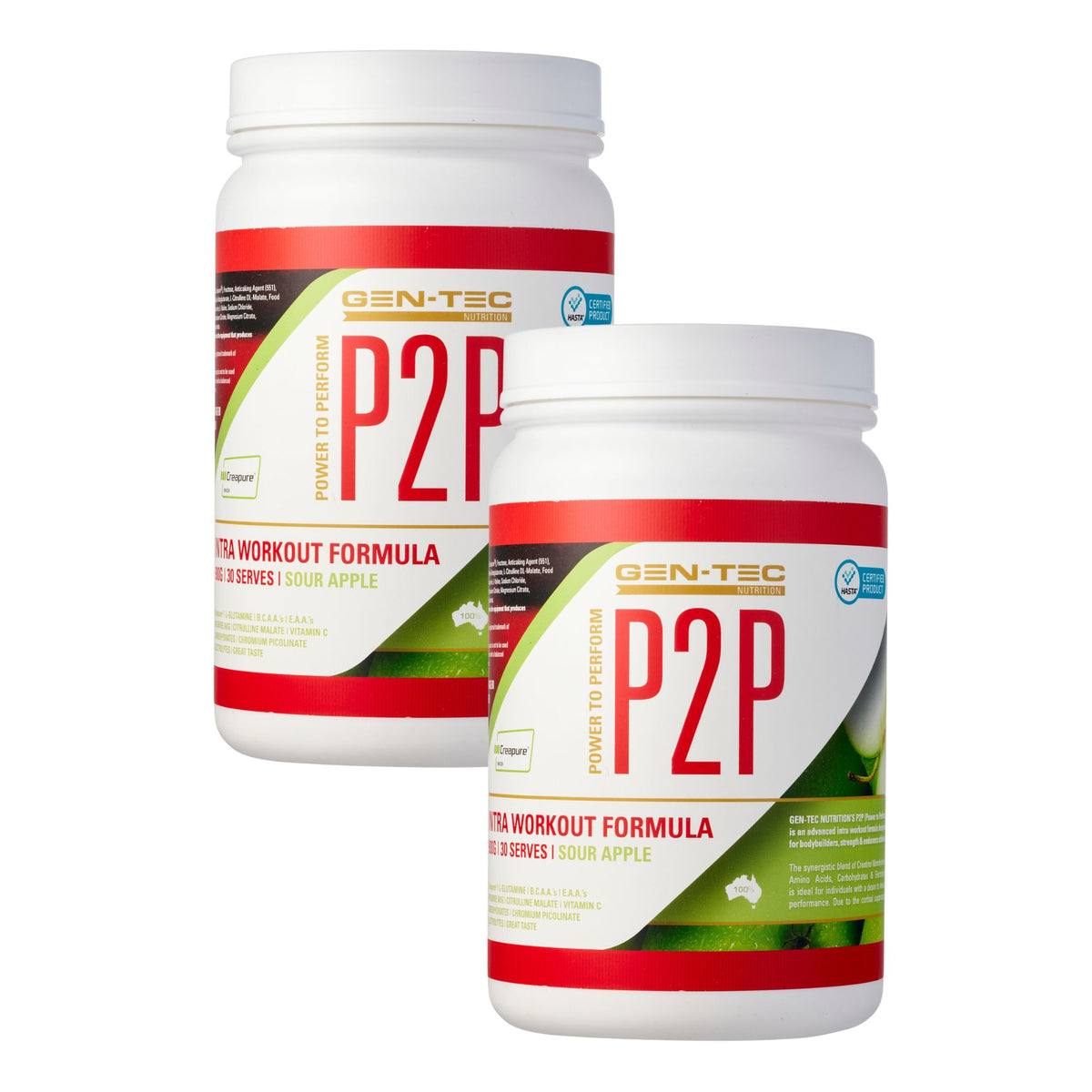P2P Advanced Intra Workout Formula Twin Pack (Vegan)