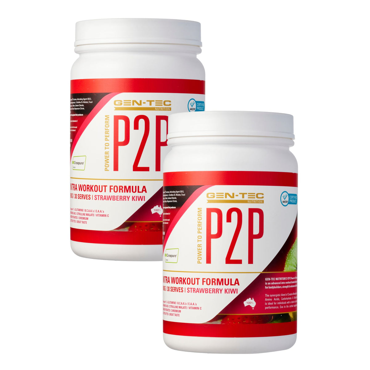 P2P Advanced Intra Workout Formula Twin Pack (Vegan)