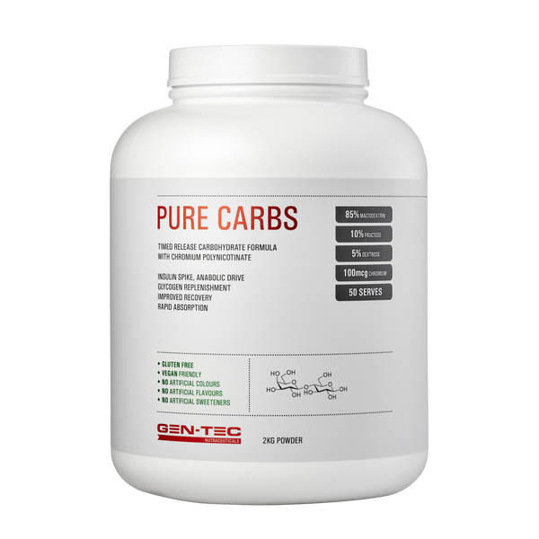 Pure Carbs Natural Timed Release Formula (Vegan) GenTec Nutrition