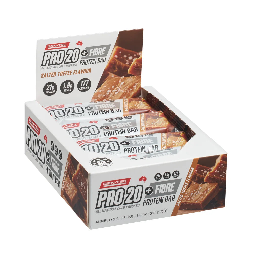 PRO 20 + FIBRE Salted Toffee 12-pack