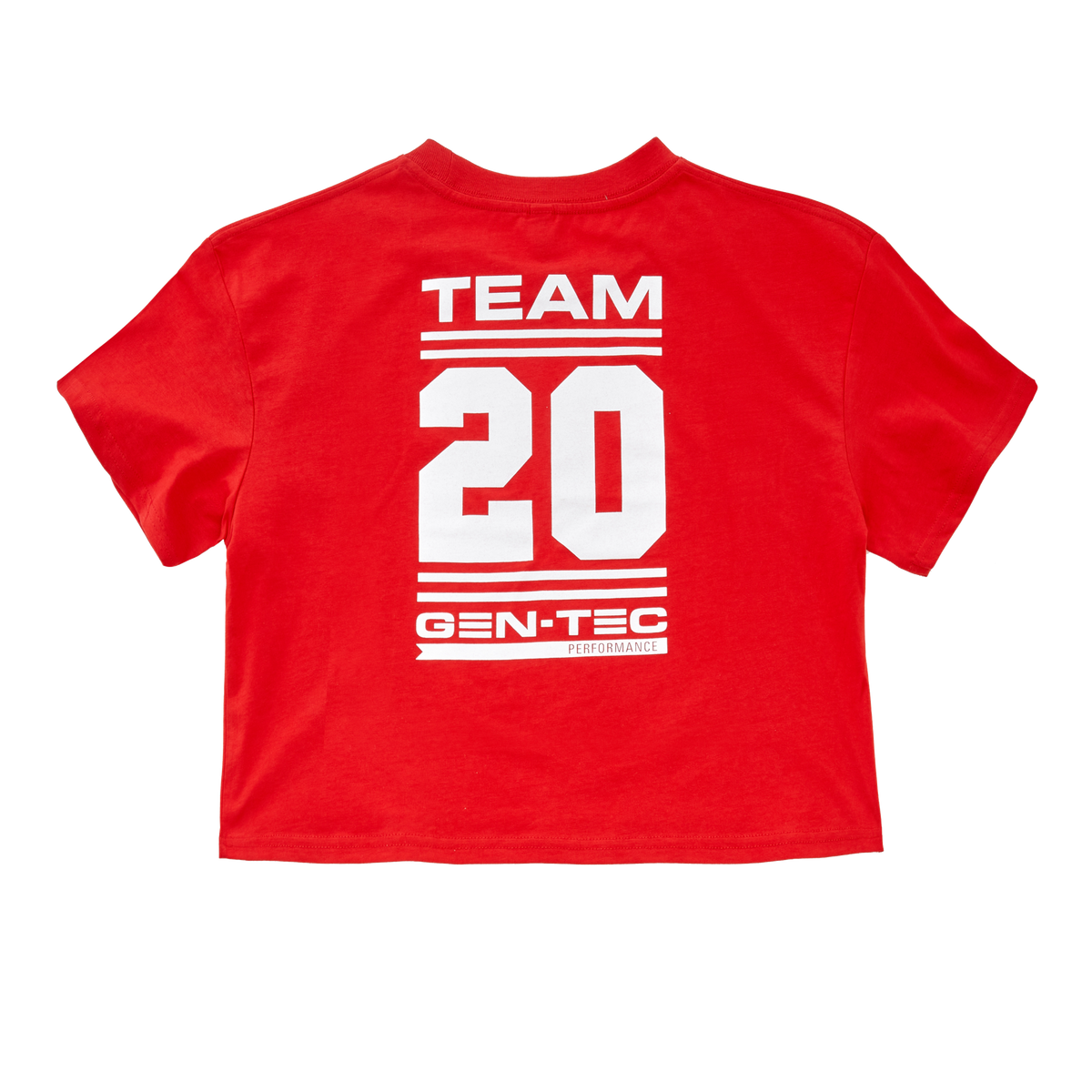 Women’s TEAM GEN-TEC Crop Tee (Red)