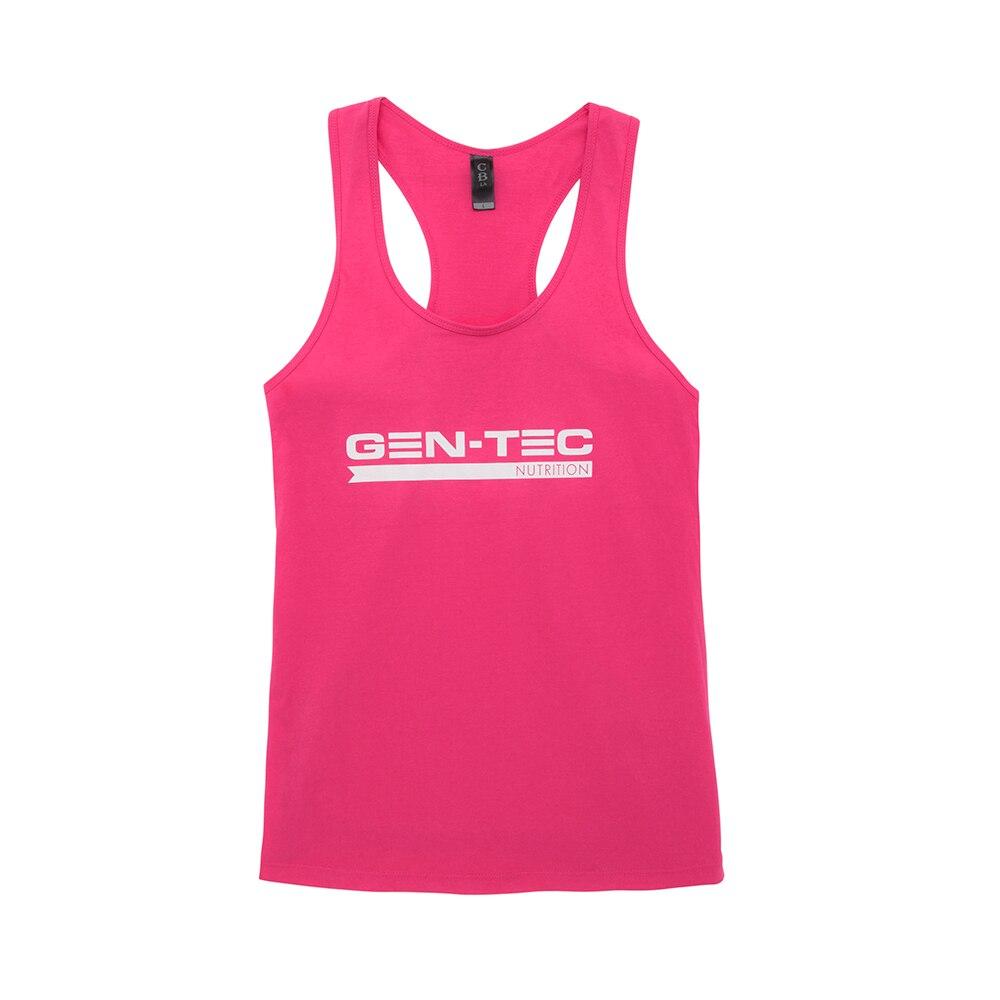 GEN-TEC Ladies Pink Singlet-Apparel-Gen-Tec Nutrition