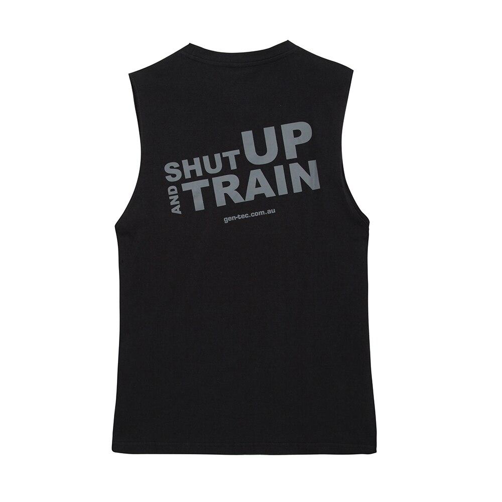 GEN-TEC Mens Black Muscle Tank-Apparel-Gen-Tec Nutrition