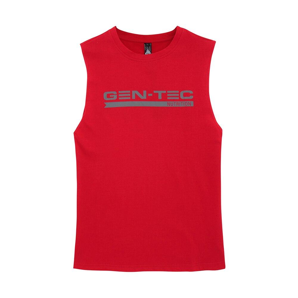 GEN-TEC Mens Red Muscle Tank-Apparel-Gen-Tec Nutrition