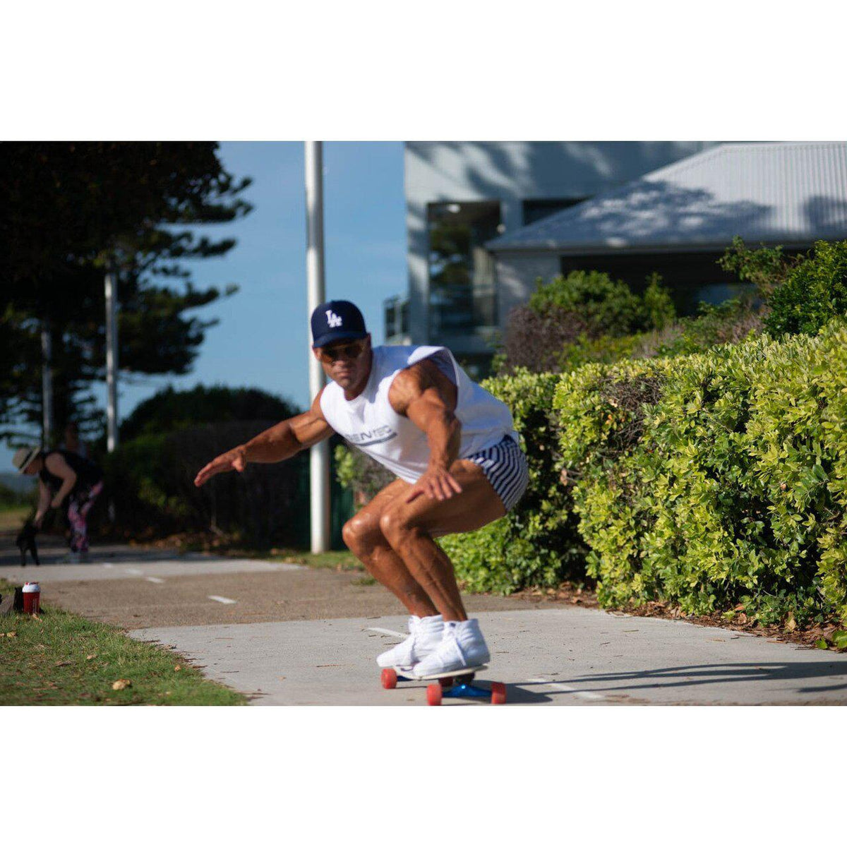 GEN-TEC Mens White Muscle Tank-Apparel-Gen-Tec Nutrition