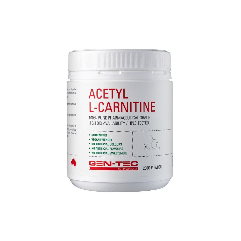 Pure Acetyl L-Carnitine (Vegan) 200g-STAGING-Gen-Tec Nutrition