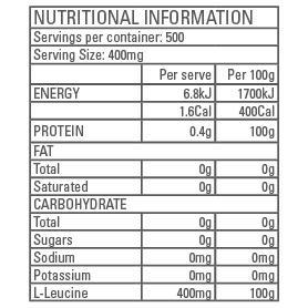 Pure L-Leucine (Vegan) 200g-STAGING-Gen-Tec Nutrition